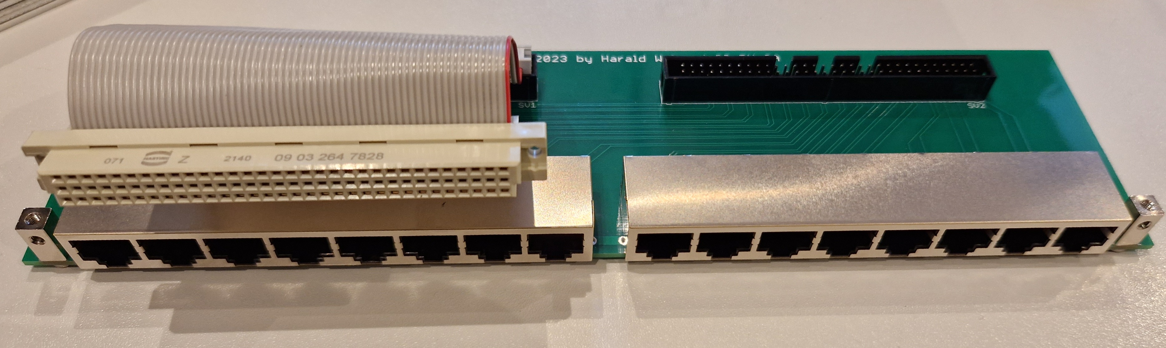 breakout board with ribbon cable